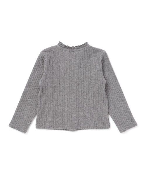 BeBe Petits Pois Vert / ベベ プチ ポワ ヴェール カーディガン・ボレロ | 【店舗限定】リボンリブニットカーディガン(95~150cm) | 詳細9