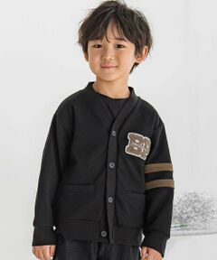 BeBe Petits Pois Vert / ベベ プチ ポワ ヴェール カーディガン・ボレロ | 【店舗限定】サガラワッペンカーディガン(95~160cm)