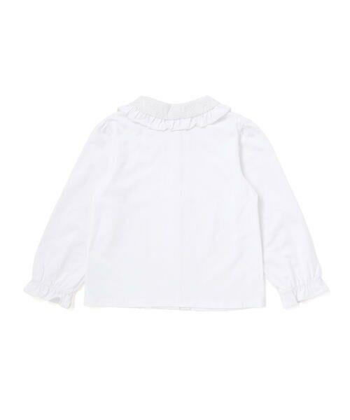 BeBe Petits Pois Vert / ベベ プチ ポワ ヴェール シャツ・ブラウス | 【店舗限定】襟花レースブラウス(95~150cm) | 詳細5