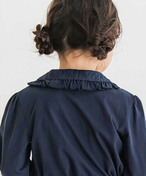BeBe Petits Pois Vert / ベベ プチ ポワ ヴェール シャツ・ブラウス | 【店舗限定】襟花レースブラウス(95~150cm) | 詳細8