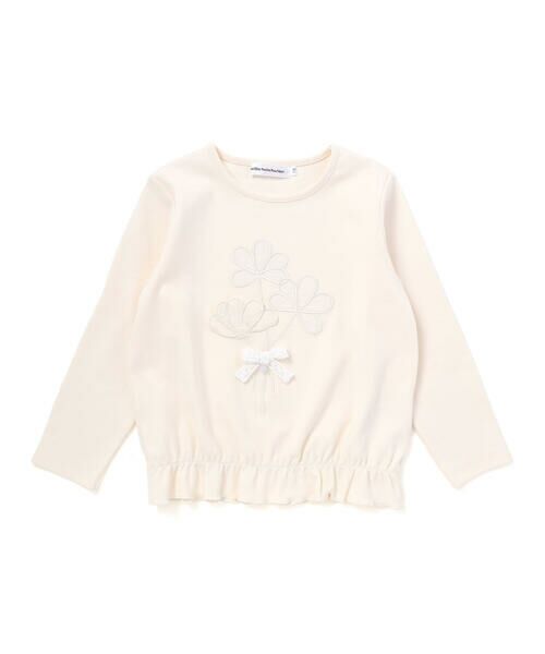 BeBe Petits Pois Vert / ベベ プチ ポワ ヴェール スウェット | 【店舗限定】花パッチワークポンチトレーナー(95~150cm) | 詳細4