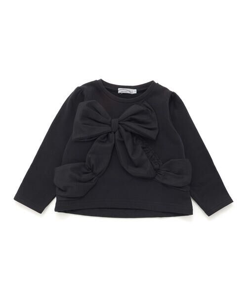 BeBe Petits Pois Vert / ベベ プチ ポワ ヴェール スウェット | 【店舗限定】リボンポイント裏毛トレーナー(95~160cm) | 詳細4