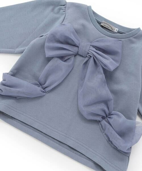 BeBe Petits Pois Vert / ベベ プチ ポワ ヴェール スウェット | 【店舗限定】リボンポイント裏毛トレーナー(95~160cm) | 詳細9