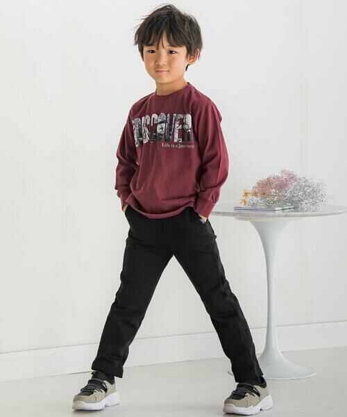 BeBe Petits Pois Vert / ベベ プチ ポワ ヴェール その他パンツ | 【店舗限定】裏毛三角ポイントロングパンツ(95~150cm) | 詳細4