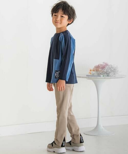 BeBe Petits Pois Vert / ベベ プチ ポワ ヴェール その他パンツ | 【店舗限定】裏毛三角ポイントロングパンツ(95~150cm) | 詳細9