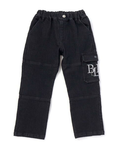 BeBe Petits Pois Vert / ベベ プチ ポワ ヴェール デニムパンツ | 【店舗限定】カーゴ刺しゅうストレッチデニムパンツ(95~160cm) | 詳細5