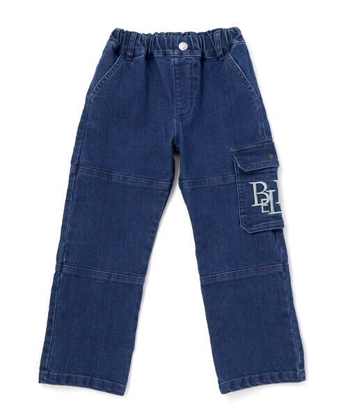 BeBe Petits Pois Vert / ベベ プチ ポワ ヴェール デニムパンツ | 【店舗限定】カーゴ刺しゅうストレッチデニムパンツ(95~160cm) | 詳細19