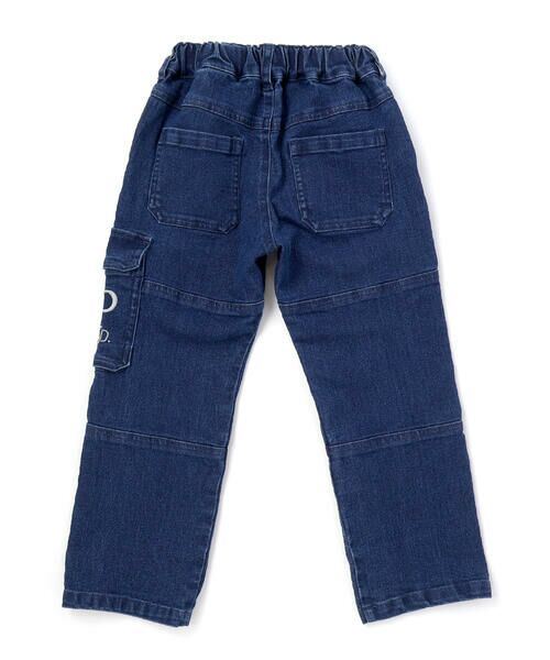 BeBe Petits Pois Vert / ベベ プチ ポワ ヴェール デニムパンツ | 【店舗限定】カーゴ刺しゅうストレッチデニムパンツ(95~160cm) | 詳細20