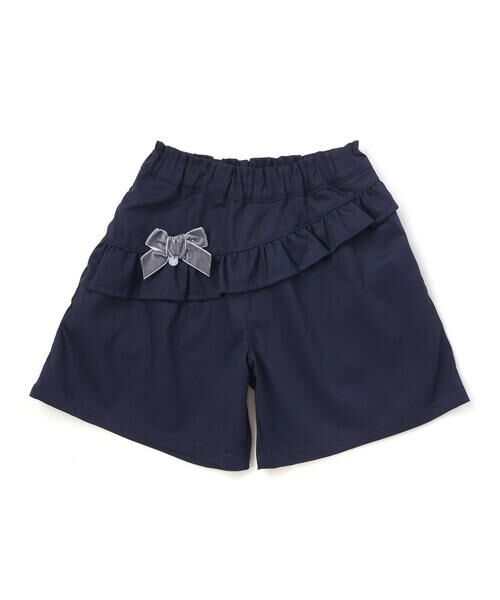 BeBe Petits Pois Vert / ベベ プチ ポワ ヴェール ショート・ハーフ・半端丈パンツ | 【店舗限定】フリルリボンキュロットパンツ(95~150cm) | 詳細4