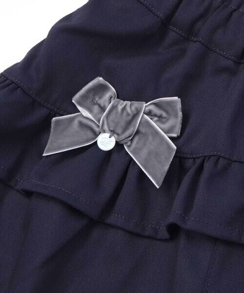 BeBe Petits Pois Vert / ベベ プチ ポワ ヴェール ショート・ハーフ・半端丈パンツ | 【店舗限定】フリルリボンキュロットパンツ(95~150cm) | 詳細6