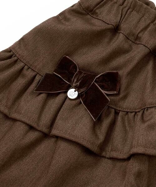 BeBe Petits Pois Vert / ベベ プチ ポワ ヴェール ショート・ハーフ・半端丈パンツ | 【店舗限定】フリルリボンキュロットパンツ(95~150cm) | 詳細9