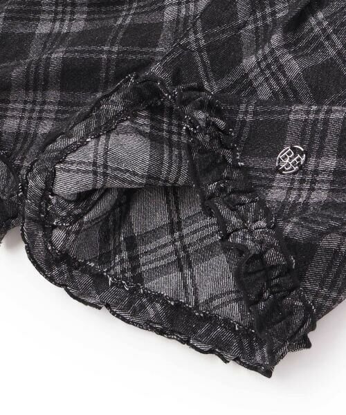 BeBe Petits Pois Vert / ベベ プチ ポワ ヴェール ショート・ハーフ・半端丈パンツ | 【店舗限定】チェック柄デニムキュロットパンツ(95~150cm) | 詳細5