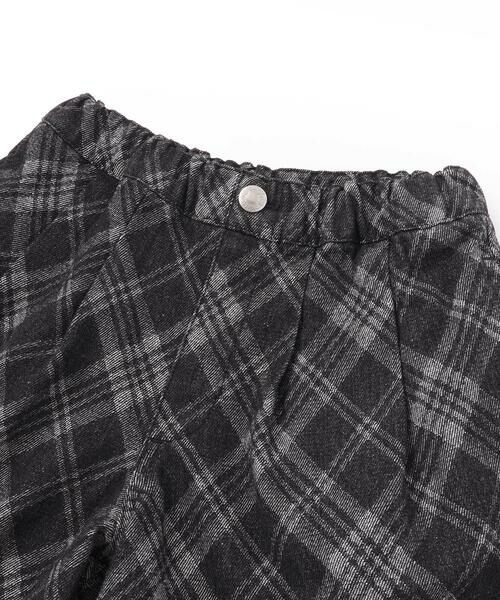 BeBe Petits Pois Vert / ベベ プチ ポワ ヴェール ショート・ハーフ・半端丈パンツ | 【店舗限定】チェック柄デニムキュロットパンツ(95~150cm) | 詳細2