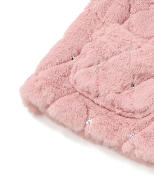 BeBe Petits Pois Vert / ベベ プチ ポワ ヴェール ベスト | 【店舗限定】スパンコールファーベスト(95~150cm) | 詳細11