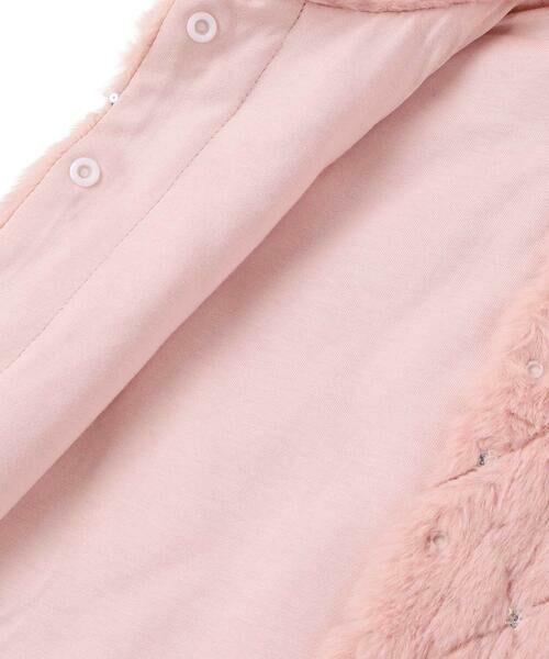BeBe Petits Pois Vert / ベベ プチ ポワ ヴェール ベスト | 【店舗限定】スパンコールファーベスト(95~150cm) | 詳細13