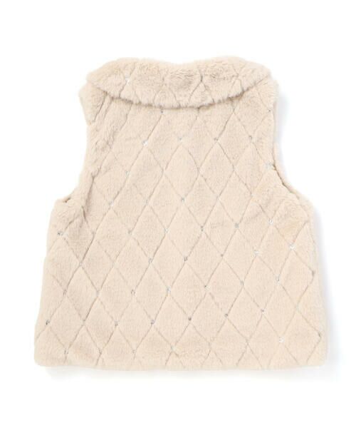 BeBe Petits Pois Vert / ベベ プチ ポワ ヴェール ベスト | 【店舗限定】スパンコールファーベスト(95~150cm) | 詳細17