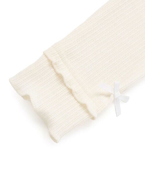BeBe Petits Pois Vert / ベベ プチ ポワ ヴェール Tシャツ | 【店舗限定】2段フリルリブトップス(95~160cm) | 詳細6