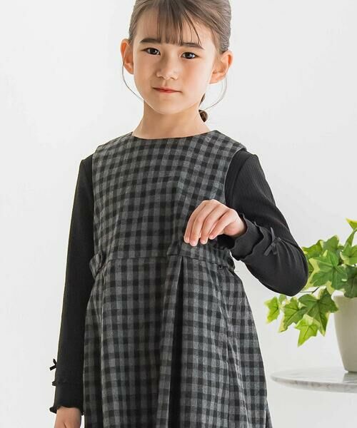 BeBe Petits Pois Vert / ベベ プチ ポワ ヴェール Tシャツ | 【店舗限定】2段フリルリブトップス(95~160cm) | 詳細8