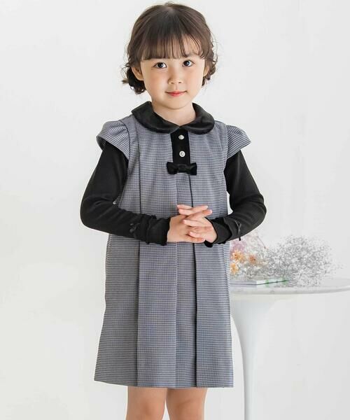 BeBe Petits Pois Vert / ベベ プチ ポワ ヴェール Tシャツ | 【店舗限定】2段フリルリブトップス(95~160cm) | 詳細9