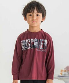 BeBe Petits Pois Vert / ベベ プチ ポワ ヴェール Tシャツ | 【店舗限定】発泡写真プリントロングTシャツ(95~150cm)