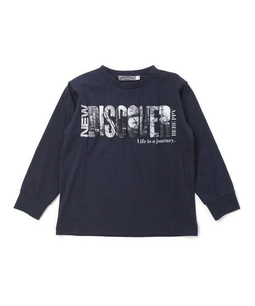 BeBe Petits Pois Vert / ベベ プチ ポワ ヴェール Tシャツ | 【店舗限定】発泡写真プリントロングTシャツ(95~150cm) | 詳細4