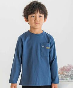 BeBe Petits Pois Vert / ベベ プチ ポワ ヴェール Tシャツ | 【店舗限定】サッカーバックプリントロングTシャツ(95~160cm)