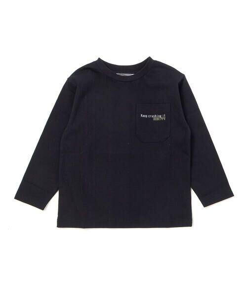 BeBe Petits Pois Vert / ベベ プチ ポワ ヴェール Tシャツ | 【店舗限定】サッカーバックプリントロングTシャツ(95~160cm) | 詳細8