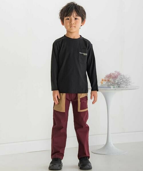 BeBe Petits Pois Vert / ベベ プチ ポワ ヴェール Tシャツ | 【店舗限定】サッカーバックプリントロングTシャツ(95~160cm) | 詳細7