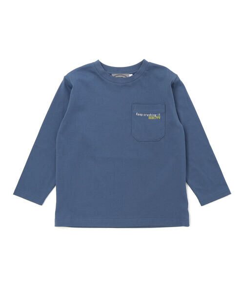 BeBe Petits Pois Vert / ベベ プチ ポワ ヴェール Tシャツ | 【店舗限定】サッカーバックプリントロングTシャツ(95~160cm) | 詳細12