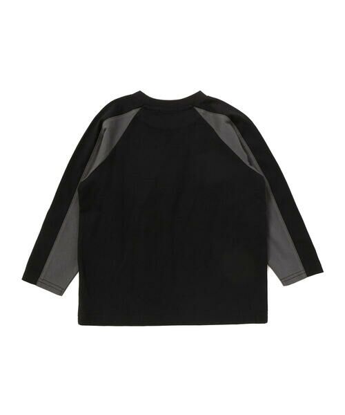 BeBe Petits Pois Vert / ベベ プチ ポワ ヴェール Tシャツ | 【店舗限定】配色切り替えラグランロングTシャツ(95~150cm) | 詳細5