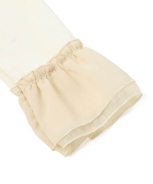 BeBe Petits Pois Vert / ベベ プチ ポワ ヴェール スウェット | シフォンオーガンジーフリルポンチトップス | 詳細7