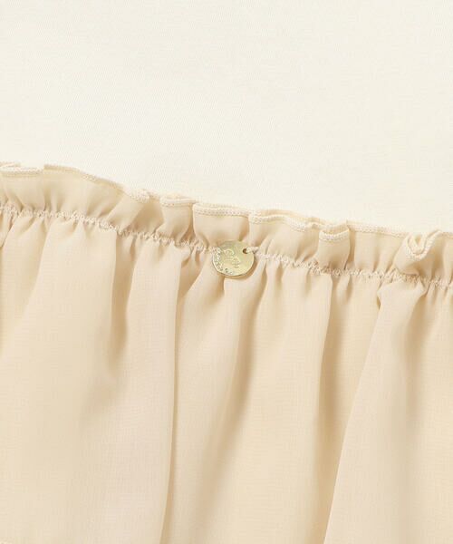 BeBe Petits Pois Vert / ベベ プチ ポワ ヴェール スウェット | シフォンオーガンジーフリルポンチトップス | 詳細10