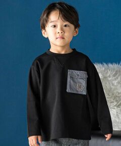 BeBe Petits Pois Vert / ベベ プチ ポワ ヴェール Tシャツ | タフタポケットポンチトップス(95~160cm)