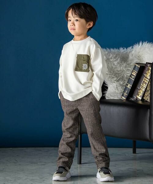 BeBe Petits Pois Vert / ベベ プチ ポワ ヴェール Tシャツ | タフタポケットポンチトップス(95~160cm) | 詳細1