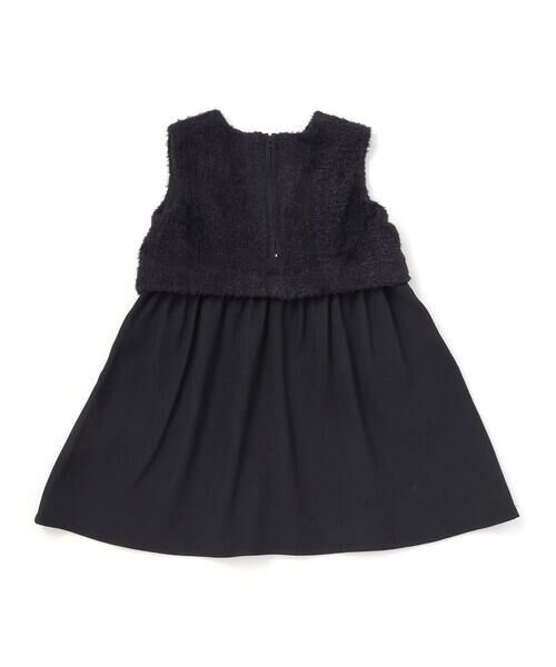 BeBe Petits Pois Vert / ベベ プチ ポワ ヴェール ミニ丈・ひざ丈ワンピース | ファードッキングジャンパースカート(95~150cm) | 詳細4