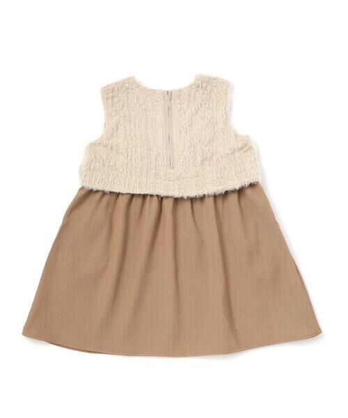 BeBe Petits Pois Vert / ベベ プチ ポワ ヴェール ミニ丈・ひざ丈ワンピース | ファードッキングジャンパースカート(95~150cm) | 詳細10