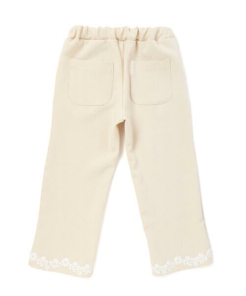 BeBe Petits Pois Vert / ベベ プチ ポワ ヴェール その他パンツ | 裾レースジャガードロングパンツ(95~160cm) | 詳細12