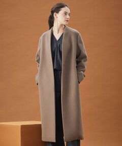 BEIGE, / ベイジ, その他アウター | PASSY / ノーカラーロングコート