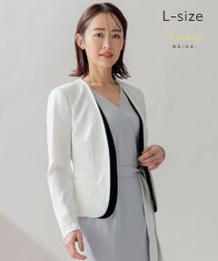 BEIGE, / ベイジ, ノーカラージャケット | 【L-size】CINDY / ダブルカラージャケット