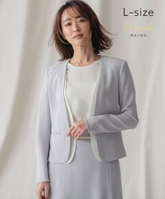 BEIGE, / ベイジ, ノーカラージャケット | 【L-size】CINDY / ダブルカラージャケット