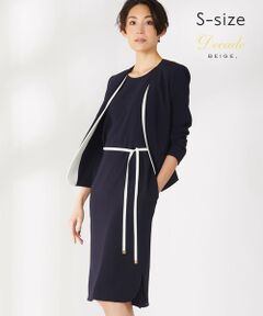 BEIGE, / ベイジ, ロング・マキシ丈ワンピース | 【S-size】CINDY / ノーカラーワンピース