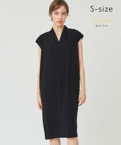 BEIGE, / ベイジ, ロング・マキシ丈ワンピース | 【S-size】CINDY / Vネックワンピース