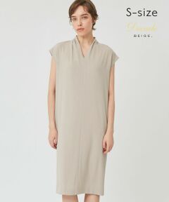 BEIGE, / ベイジ, ロング・マキシ丈ワンピース | 【S-size】CINDY / Vネックワンピース