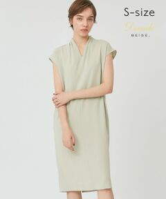 BEIGE, / ベイジ, ロング・マキシ丈ワンピース | 【S-size】CINDY / Vネックワンピース