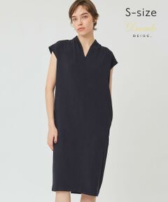 BEIGE, / ベイジ, ロング・マキシ丈ワンピース | 【S-size】CINDY / Vネックワンピース