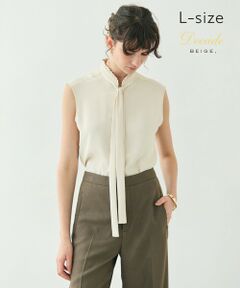 BEIGE, / ベイジ, シャツ・ブラウス | 【洗える・L-size】EVA / ボウタイブラウス