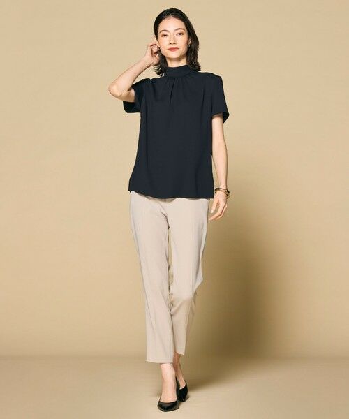 BEIGE, / ベイジ, シャツ・ブラウス | EVA / ハイネックハーフスリーブブラウス | 詳細17