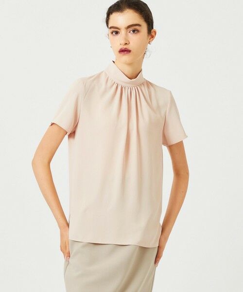 BEIGE, / ベイジ, シャツ・ブラウス | EVA / ハイネックハーフスリーブブラウス | 詳細20
