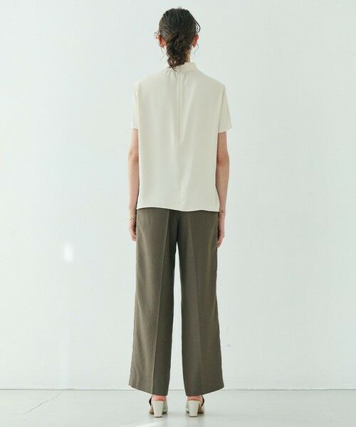 BEIGE, / ベイジ, シャツ・ブラウス | EVA / ハイネックハーフスリーブブラウス | 詳細24