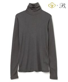 Washable Silk / Hi-neck Long Sleeve T ハイネック Tシャツ